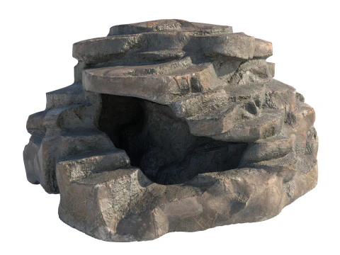 Dirt step rock 3D Model