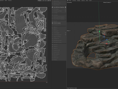 Dirt step rock 3D Modell