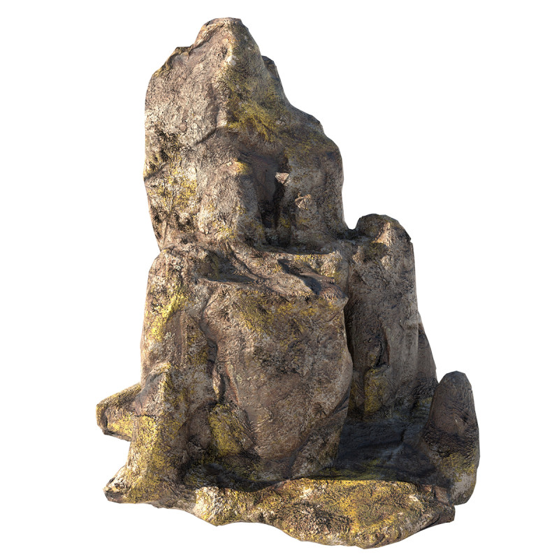 Jungle moss cliff rock 3D Modell .c4d .max .obj .3ds .fbx .stl .blend 