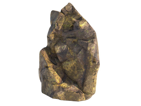 Jungle moss rock Modello 3D