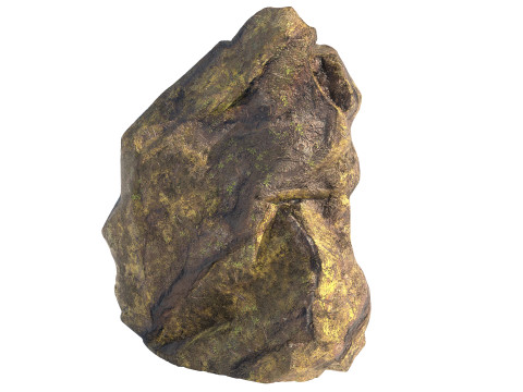 Jungle moss rock Modello 3D