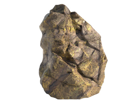 Jungle moss rock Modello 3D