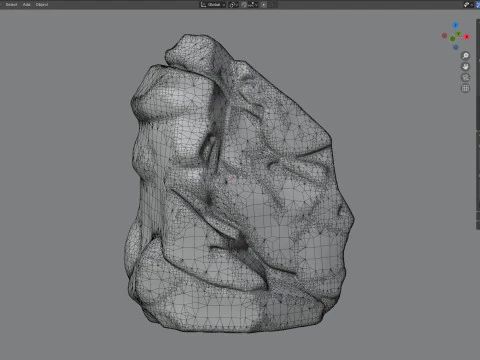 Jungle moss rock 3D Model