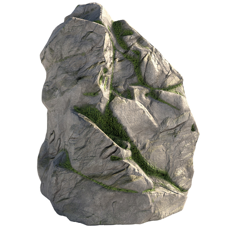 Moss rock Model 3D .c4d .max .obj .3ds .fbx .stl .blend 