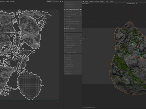 Moss rock Model 3D