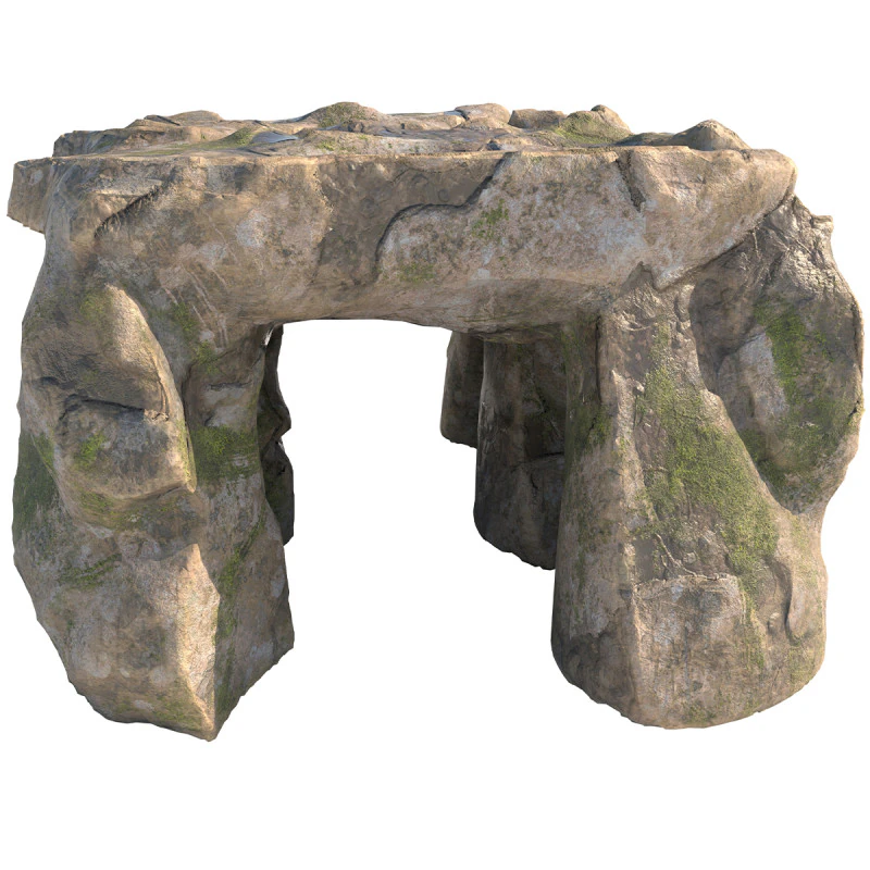 Ingresso della grotta di roccia muschiosa Modello 3D .c4d .max .obj .3ds .fbx .stl .blend
