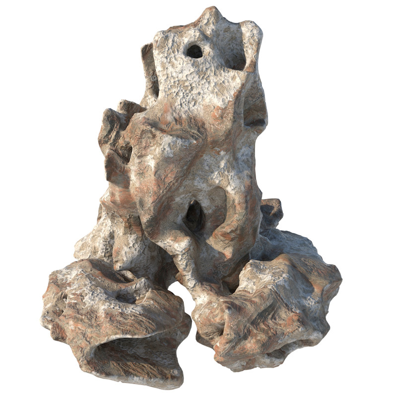 Natural coral red rock 3D Модель .c4d .max .obj .3ds .fbx .stl .blend 