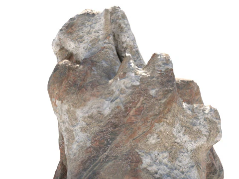 Roccia rossa corallo naturale Modello 3D