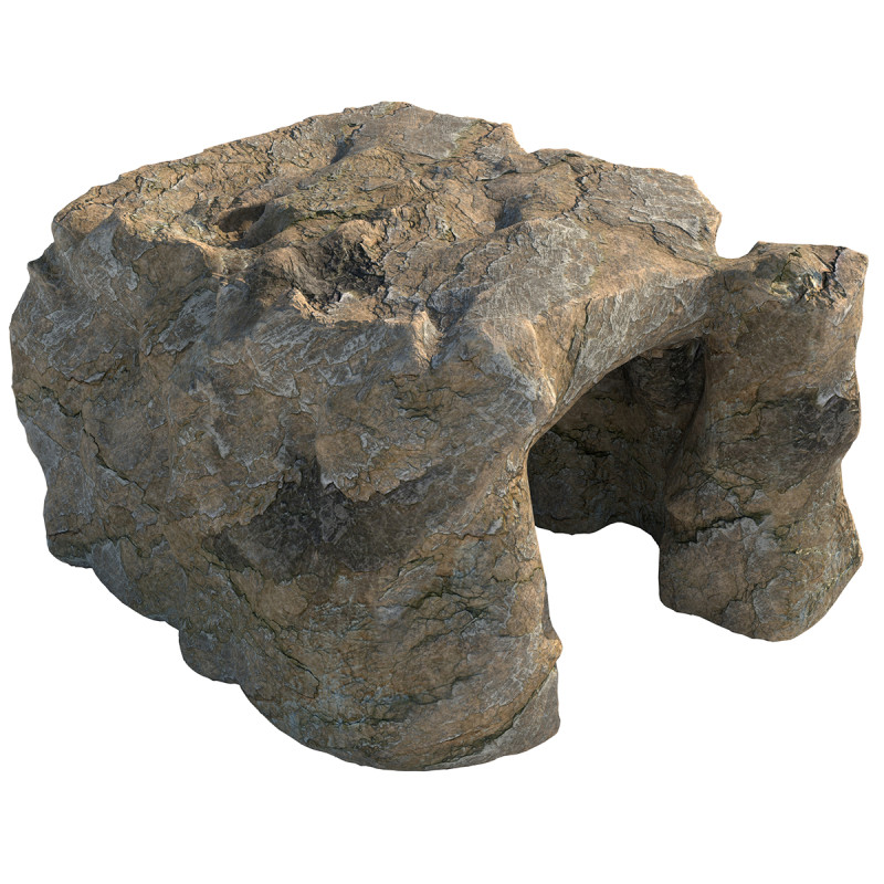 自然の岩の洞窟入口 3Dモデル .c4d .max .obj .3ds .fbx .stl .blend 