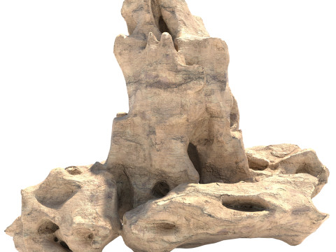 Natural soil sand cliff 3D मॉडल