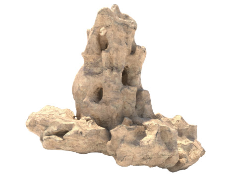 Natural soil sand cliff 3D 模型
