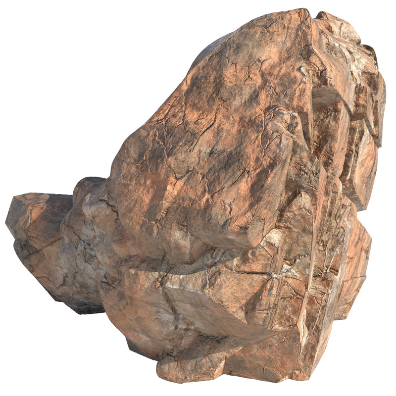 Red cliff stone 3D 模型 .c4d .max .obj .3ds .fbx .stl .blend 