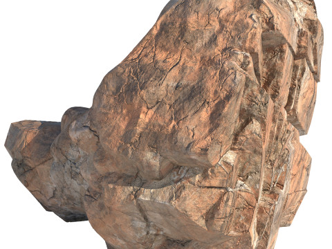 Red cliff stone 3D मॉडल