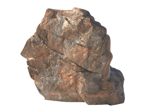 Red cliff stone 3D 模型
