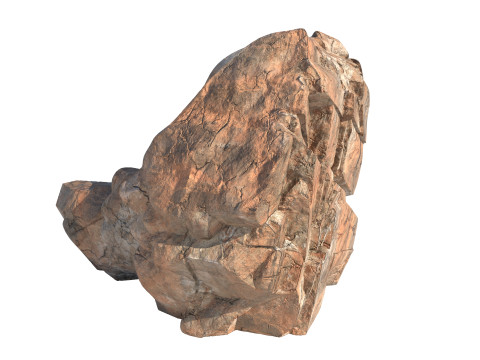 Red cliff stone 3D 模型