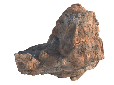 Red cliff stone 3D 模型