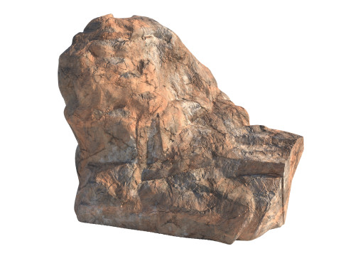 Red cliff stone 3D 模型
