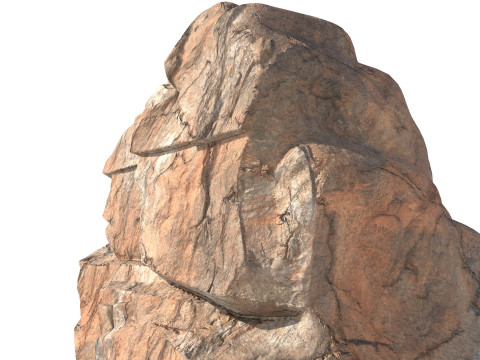 Red cliff stone 3D 模型