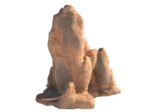 Red sand cliff 3Dモデル