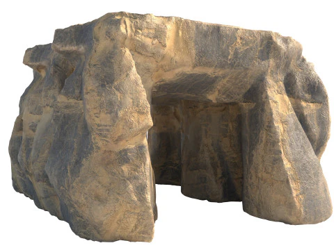 Sand cave entrance 3D Model