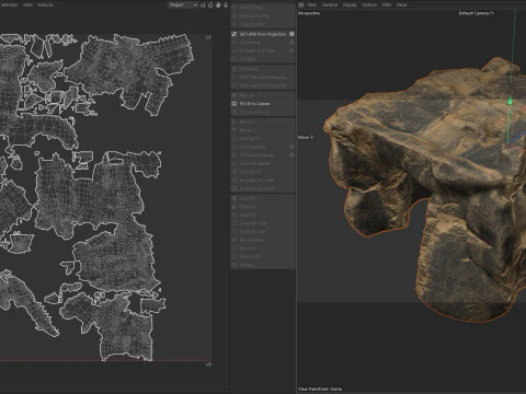 Sand cave entrance 3D Model