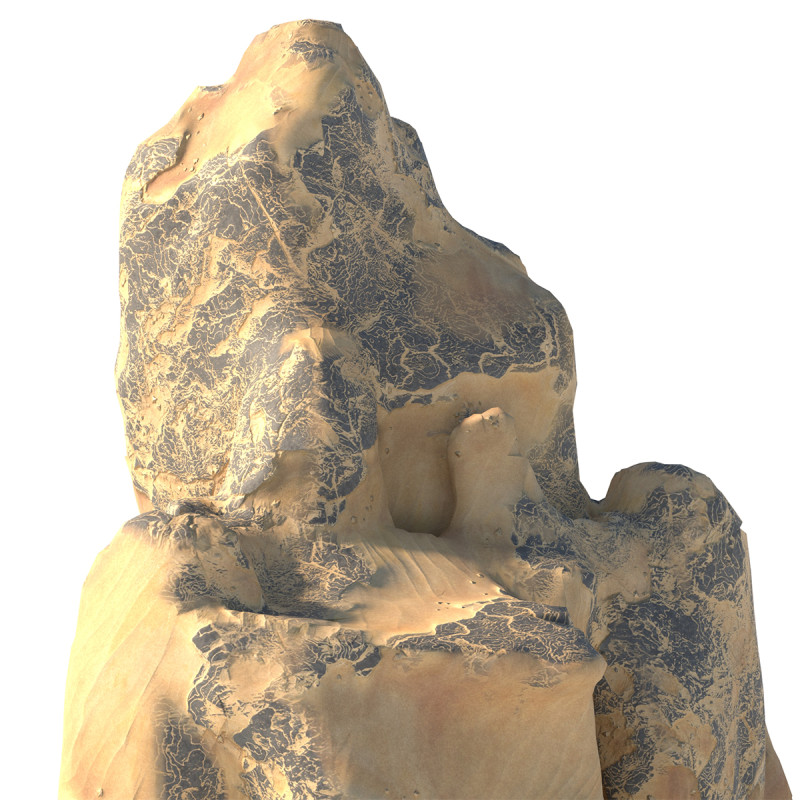 Sand cliff 3D Модель .c4d .max .obj .3ds .fbx .stl .blend 