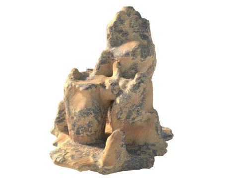 Scogliera di sabbia Modello 3D