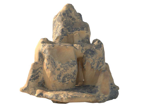 Scogliera di sabbia Modello 3D