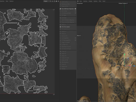 Scogliera di sabbia Modello 3D
