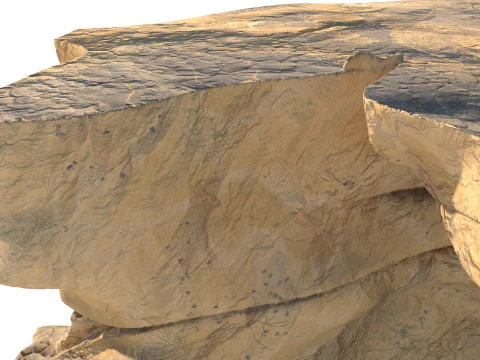 Sand cliff 3D Model