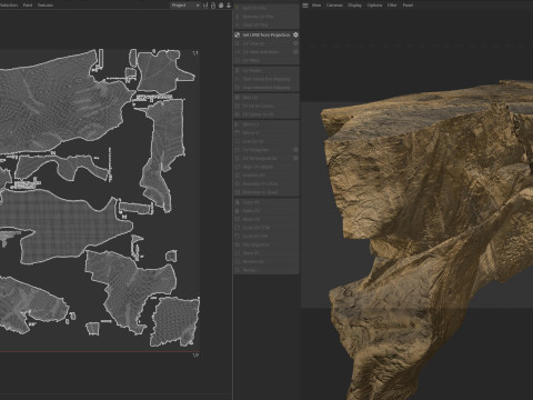 Sand cliff 3D Model