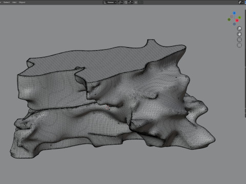 Sand cliff 3D Model