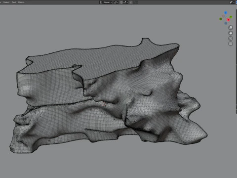 Sand cliff 3D Model