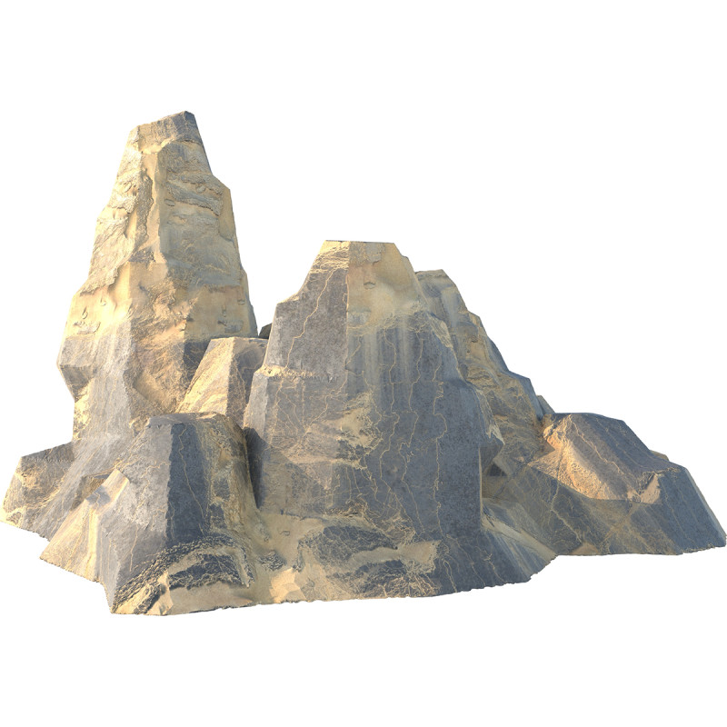 Sand dune cliff 3D Model .c4d .max .obj .3ds .fbx .stl .blend 
