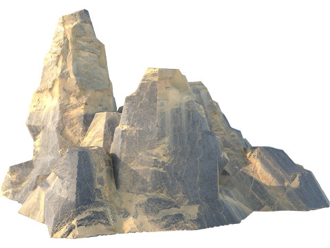 Sand dune cliff 3D मॉडल
