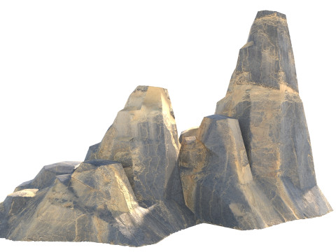 Sand dune cliff 3D Model