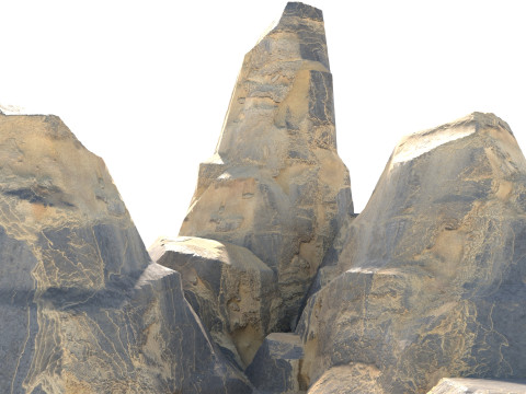 Sand dune cliff 3D Model