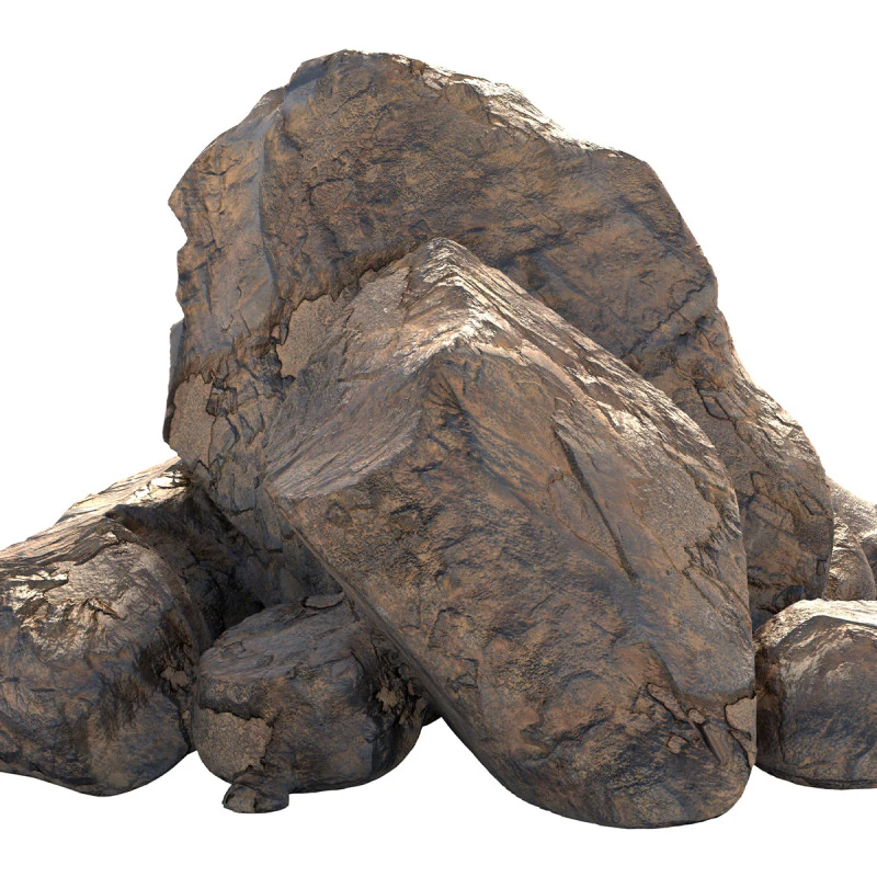 Sand rock pile 3D Model .c4d .max .obj .3ds .fbx .stl .blend 