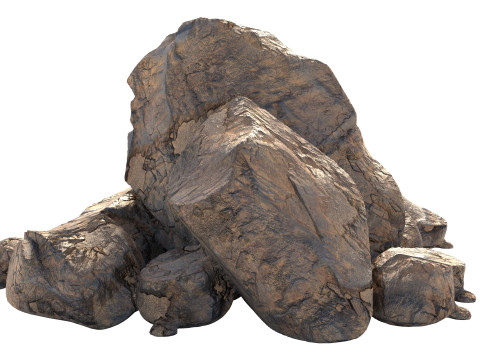 Stos skał piaskowych Model 3D