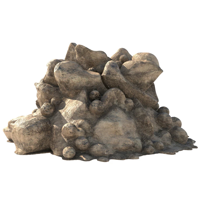 Sand rock pile 3D Model .c4d .max .obj .3ds .fbx .stl .blend 