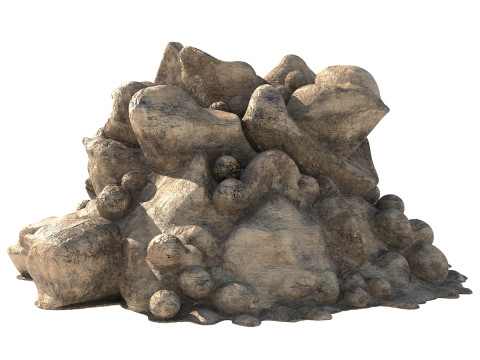 Sand rock pile 3D मॉडल