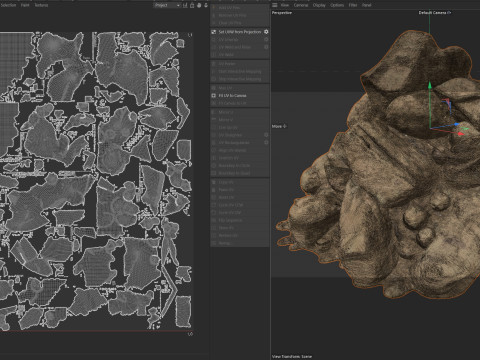 Sand rock pile Modello 3D