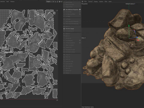 Sand rock pile 3D Model