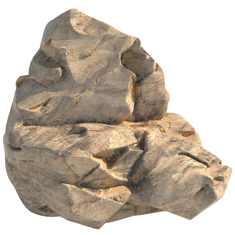 Sandstone rock cliff Modello 3D .c4d .max .obj .3ds .fbx .stl .blend 