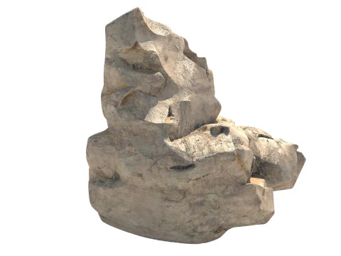 Sandstone rock cliff 3D Model