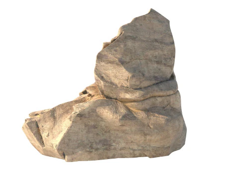 Sandstone rock cliff 3D Model
