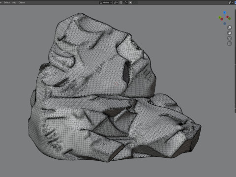 Sandstone rock cliff Modello 3D
