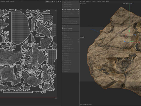Sandstone rock cliff 3D Model