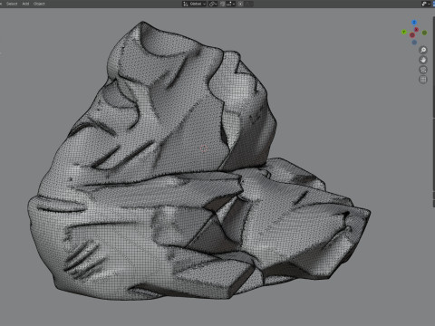Sharp Cliff rock 3Dモデル