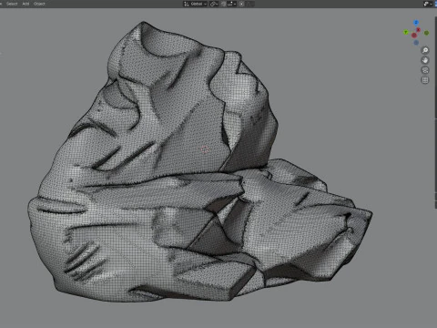 Scherpe klifrots 3D Model